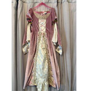 GIRLS Pink Velvet Princess Dress Sz 6X